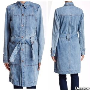 Free People Blue Bonnet Denim Trench